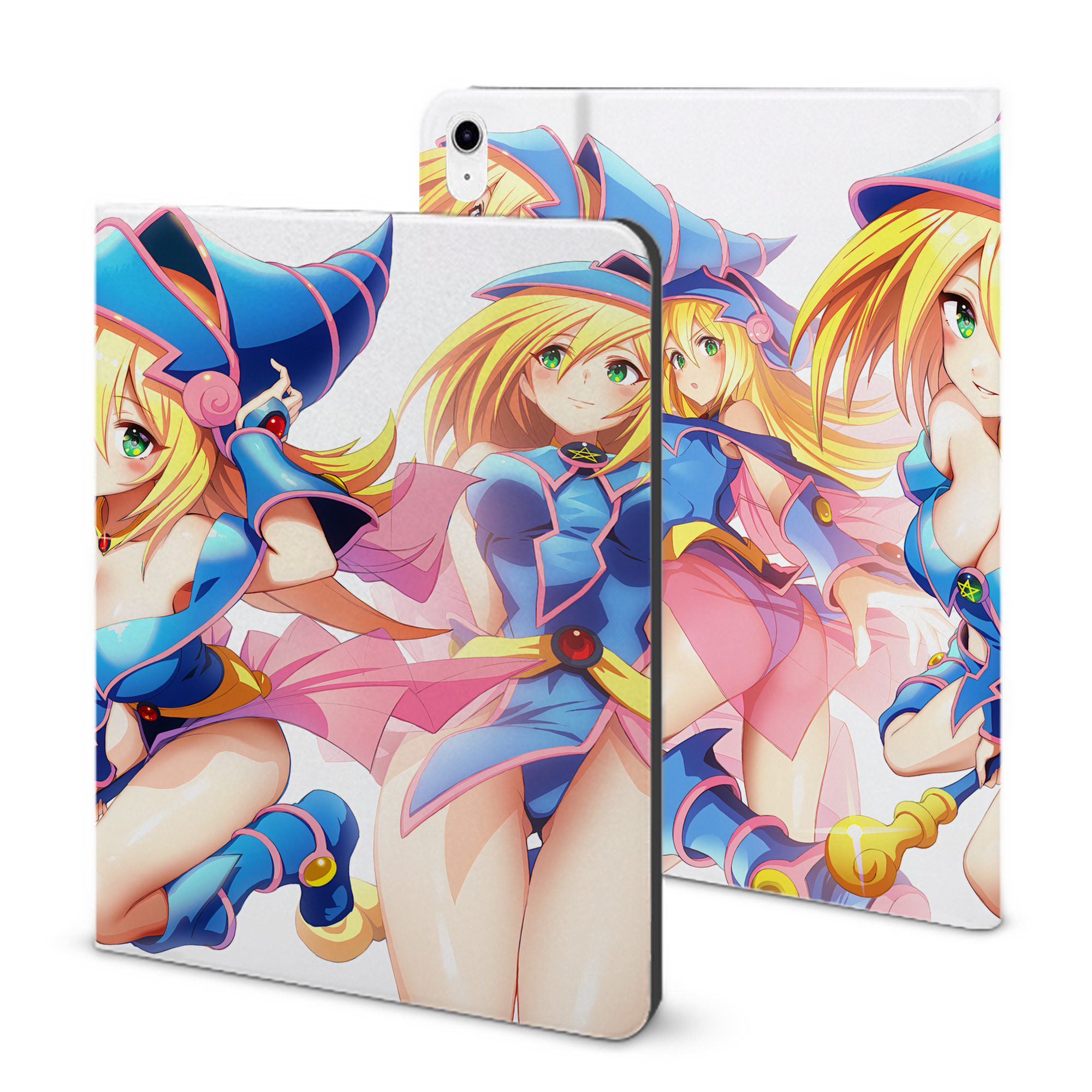 （画像用） 遊☆戯☆王 Yu-Gi-Oh! IPad ケース ブック型 PUレザー TPU 耐衝撃 軽量 薄型 ペン収納なし 全面保護 IPad 各モデル対応